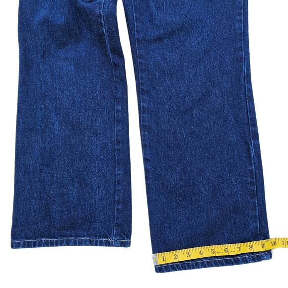 Straight Leg Jeans Plus Size 14 Avg Dark Wash Cotton Denim Venezia High Rise - Picture 3 of 10